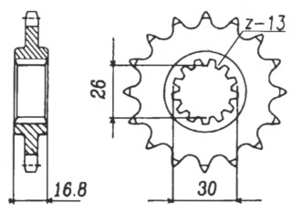 RITZEL Honda, Z-17, gummiert