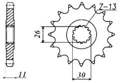 RITZEL Yamaha, Z-15, gummiert