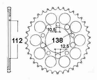 KETTENRAD Honda, Z-43, schwarz