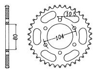 KETTENRAD Kawasaki, Z-45, schwarz