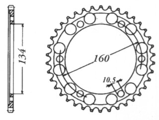 KETTENRAD Honda, Z-43, schwarz