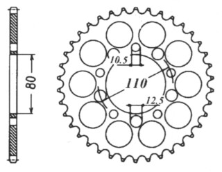 ALU KETTENRAD Honda, Z-46