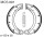 TRW Lucas Bremsbacken MCB891, VORNE, MZ ETZ 125, Bj. 85-