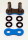 Enuma Nietschloss f&uuml;r NX-Ring Kette 520 MVXZ-2 blau